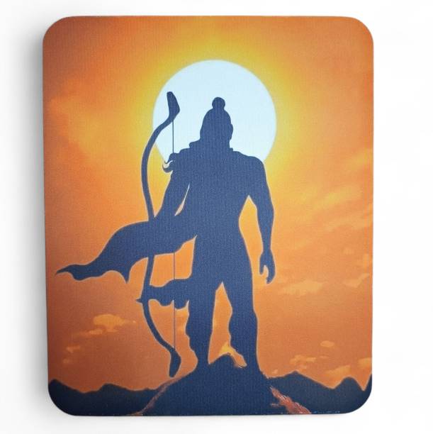 Genext Rocker Premium Printed Mouse Pad Lord Ram Silh...