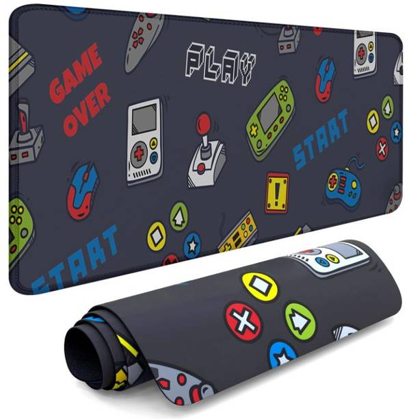 Aliens Large Retro Extended Gaming Mouse Pad | Stitched Edges | Non-Slip Rubber Base Non Slip Base Mousepad