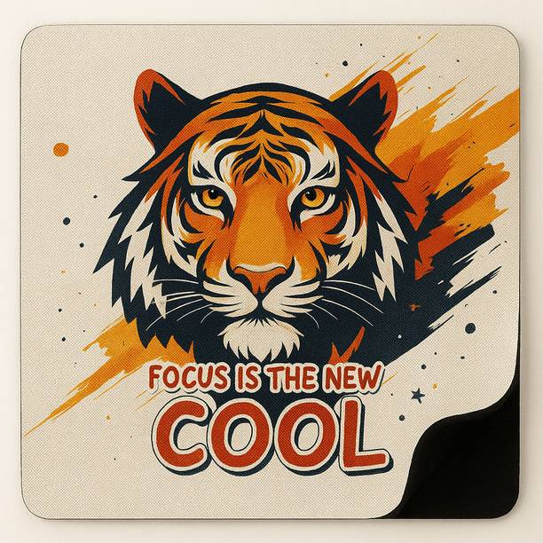 CraftEchoes Premium Printed- Focus is the New Cool Anti-Skid Base Non Slip Base Mousepad