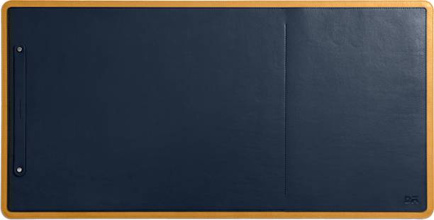 DailyObjects Leather Desktop/Laptop Desk Mat for Office/Gaming | Cable Organiser Mousepad
