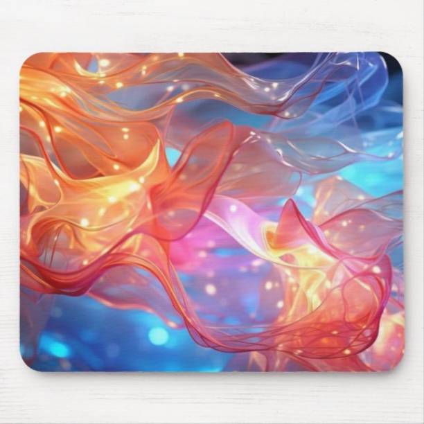 PulseWave Abstract Fusion Textured Mouse Pad - Anti-Skid, Best for Desktop Laptop Mousepad
