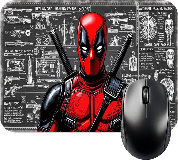 FINIXSTORE Premium Deadpool Healing Factor Blueprint Printed (9 inch x 7 inch) Non Slip Base Mousepad