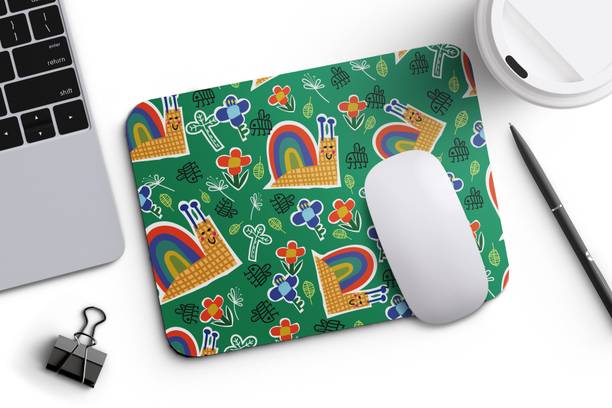 ARTOLIC Colorful Bright Childish Colors Printed Mousepad Anti-Slip 9x7.5 Inch Non Slip Base Mousepad