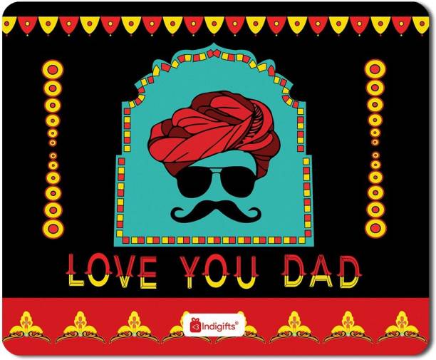 Indigifts Fathers Gifts, Fathers Birthday Gift, Dad Gift, Mouse Pad, Anniversary Gifts, Gift for Papa, Mousepad_S-MPDRBBK01RTMP-DAD18254 Mousepad