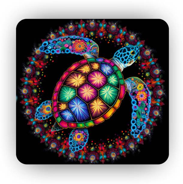CASAVA HM STORE Colorful Turtle Mouse Pad – Designer Mouse Mat for Office Desk, Work, Gaming Non Slip Base Mousepad