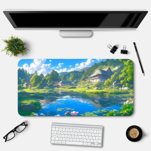 Eshaaver Anime printed mouse pad Rubber Base & Smooth Surface for Computer. Non Slip Base Mousepad