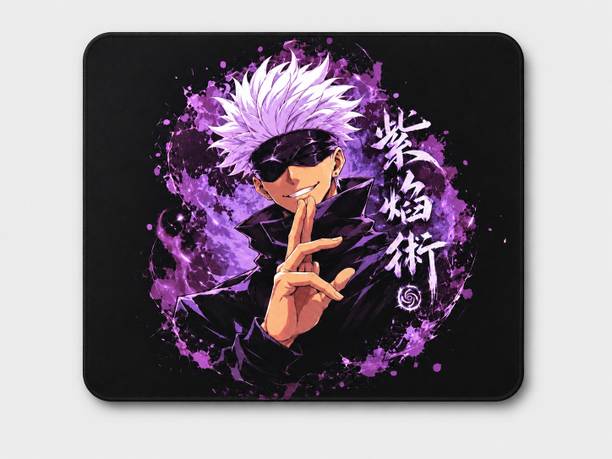 Mr. SnapMart Anime Purple Sorcerer Printed Mouse Pad Non Slip Base Mousepad