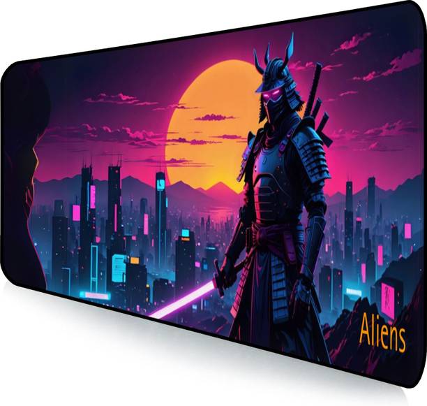 Aliens Extended Gaming Mouse Pad, Non-Slip Base, Water-Repellent, Smooth Surface Non Slip Base Mousepad