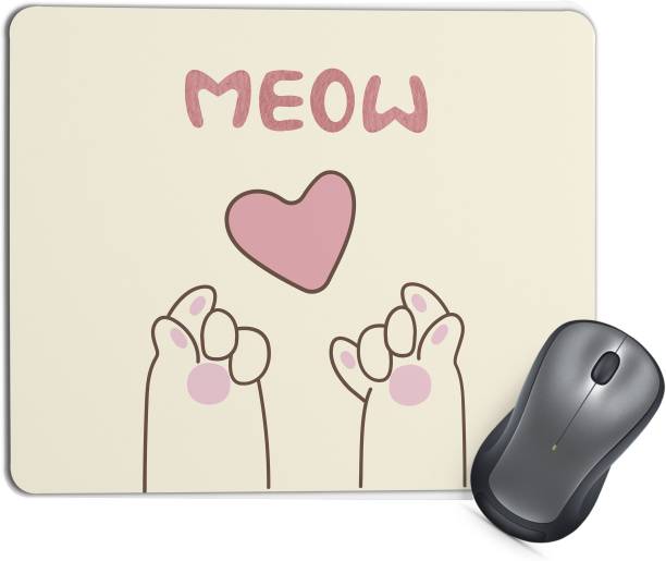 TrendoPrint MP68 Mouse Pad with Anti-Slip Rubber Base & Smooth Mouse Control Mousepad