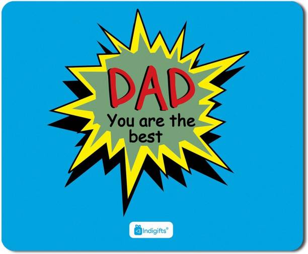 Indigifts Fathers Birthday Gift, Fathers Day Gift, Mousepad, Dad Gift, Gift for Papa, Mouse Pad_S-MPDRBBK01RTMP-DAD18265 Mousepad