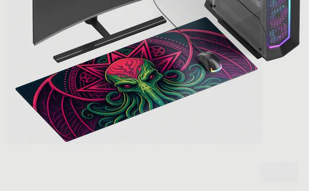 ZeraCustoms Premium Cthulhu-MAT-L Desk Mat | Anti-Skid | Anti-Slip | 60*28 cm | Laptop Mat Non Slip Base Mousepad