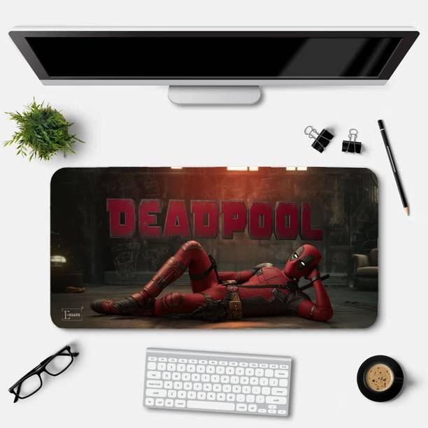 Eshaaver Premium Laptop Desktop Deadpool Mat Graphic Printed Mousepad Non Slip Base Mousepad
