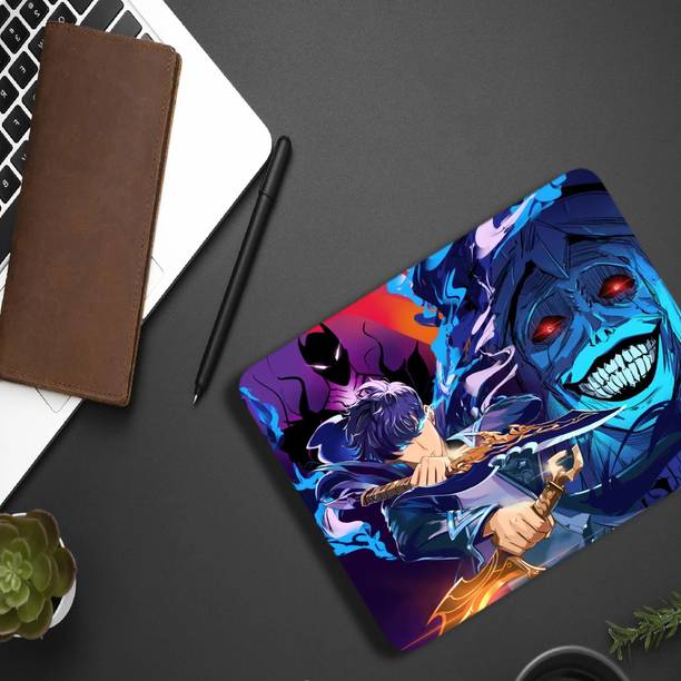 Inkaura Solo Leveling Printed Mouse Pad For Gaming - Desktop Best Anime Design 9x7 Inch Mousepad