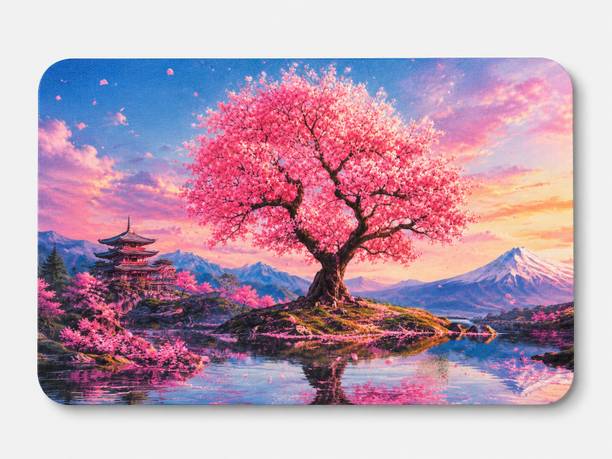 Mr. SnapMart Sakura Tree Landscape Mouse Pad Non Slip Base Mousepad