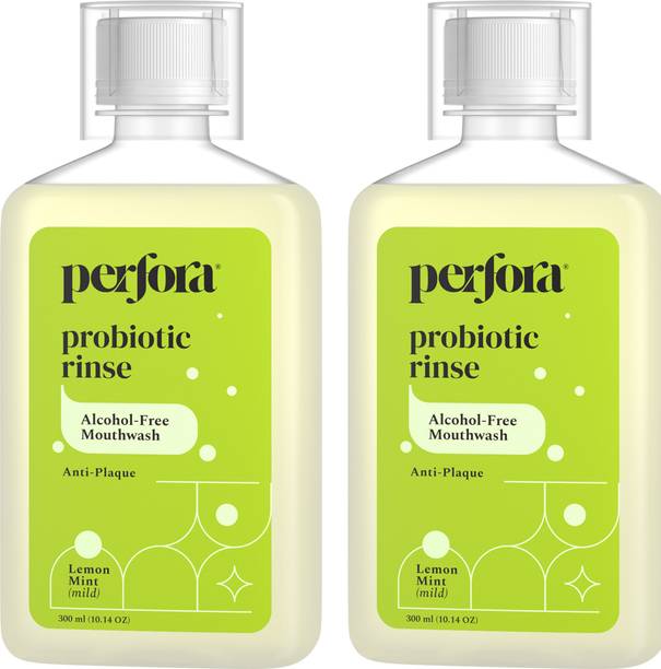 Perfora Probotic Alcohol Free Mouthwash-Mouth Freshener For Dental Hygiene and Freshness - Lemon Mint