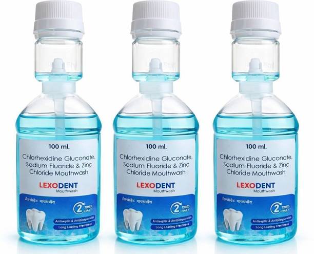 Lexodent Alcohol-Free Mouthwash for Fresh Breath & Daily Oral Hygiene - Mint