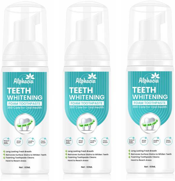 Alphacia Teeth Whitening Foaming Toothpaste Mousse Mouth Wash - mint - Mint