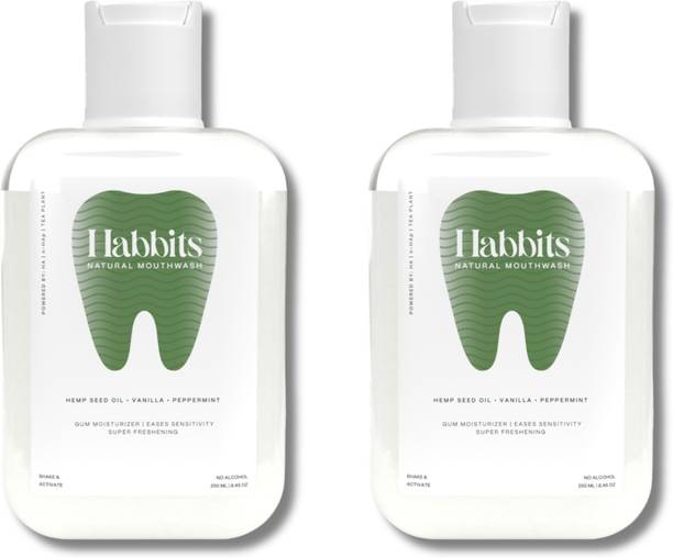Habbits Sensitivity Relief Vanilla & Peppermint Natural Mouthwash |