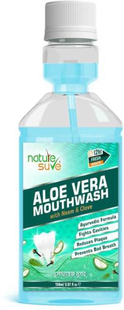 Nature Sure Aloe Vera Mouthwash with Neem and Clove for Oral Health - 1 Pack - Clove