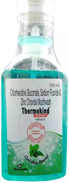 THERMOKIND F Cool Mint 150 ml Mouth Wash Packs of 3. - mints