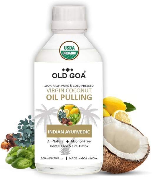 OLD GOA Virgin Coconut Oil Pulling Mouthwash For Dental Care - Indian Ayurveda