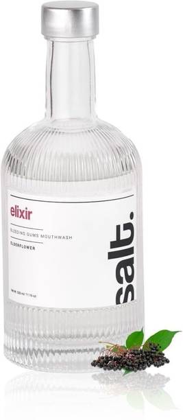 Salt. Elixir Bleeding Gum Mouthwash | Supports Gum Health & Fresh Breath |Alcohol-Free - Elderflower & Sea Salt