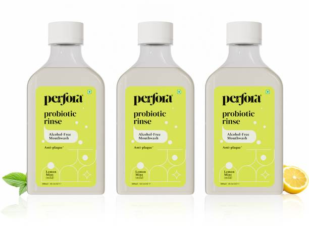 Perfora Probotic Alcohol Free Mouthwash-Mouth Freshener For Dental Hygiene and Freshness - Lemon, Mint