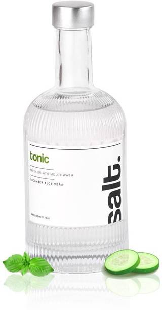 Salt. Tonic Fresh Breath Mouthwash | Freshness & Gum Comfort | SLS + Alcohol-Free - Cucumber & Aloe