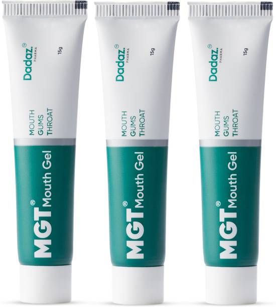 MGT Mouth Multipurpose Gel for Mouth, Gums & Throat Gum Tone & Bad Breath Remover - Pack of 3