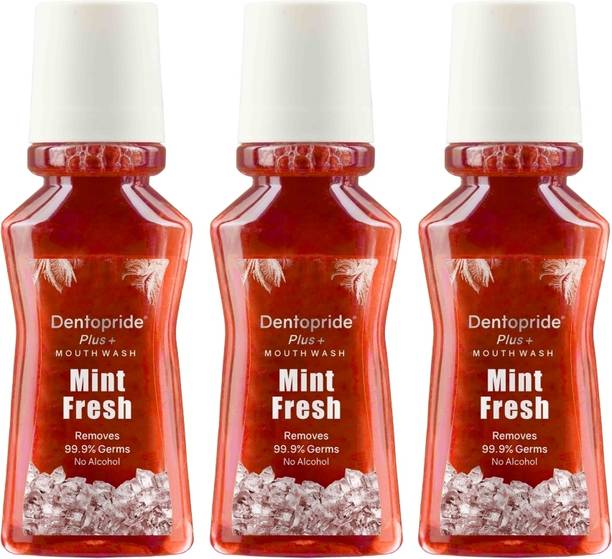 Dentopride Plus Mouth Wash | For Total Oral Hygiene | Long Lasting Freshness | Pack of 3 - Mint