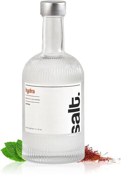 Salt. Hydra Sensitivity Mouthwash | Reduces Tooth-Sensitivity & Plaque | Alcohol-Free - Saffron