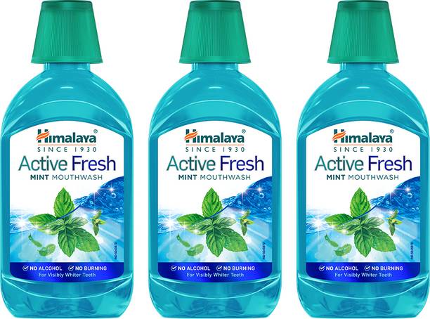 HIMALAYA Active Fresh Mint Mouthwash 215ml - MINT