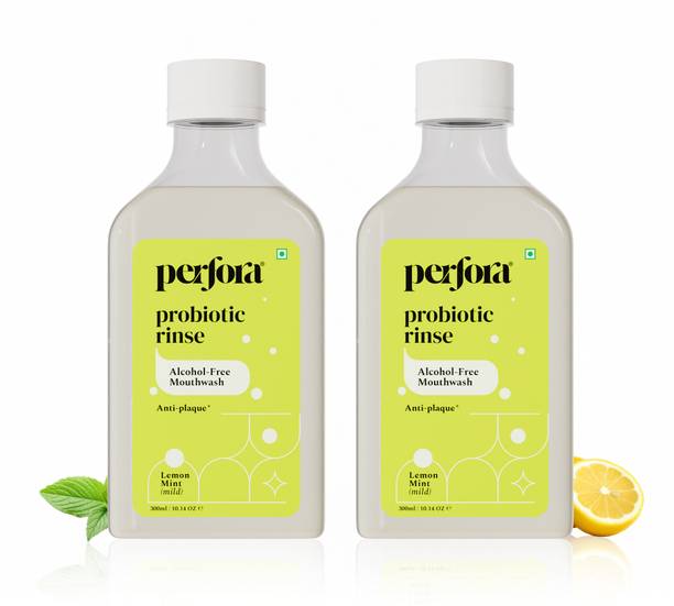 Perfora Probotic Alcohol Free Mouthwash-Mouth Freshener For Dental Hygiene and Freshness - Lemon Mint