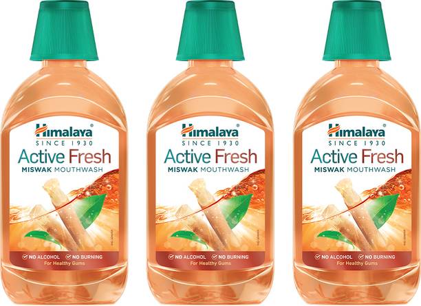 HIMALAYA Active Fresh Miswak Mouthwash 215ml - MISWAK