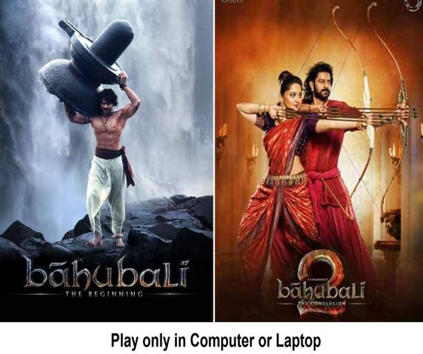Baahubali 1 & 2 (2 MOVIES) in Hindi Play only in Computer or Laptop HD print without poster