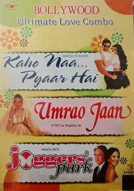 BOLLYWOOD ULTIMATE LOVE COMBO - KAHO NA PYAAR HAI /UMRAO JAAN /JOGGERS' PARK