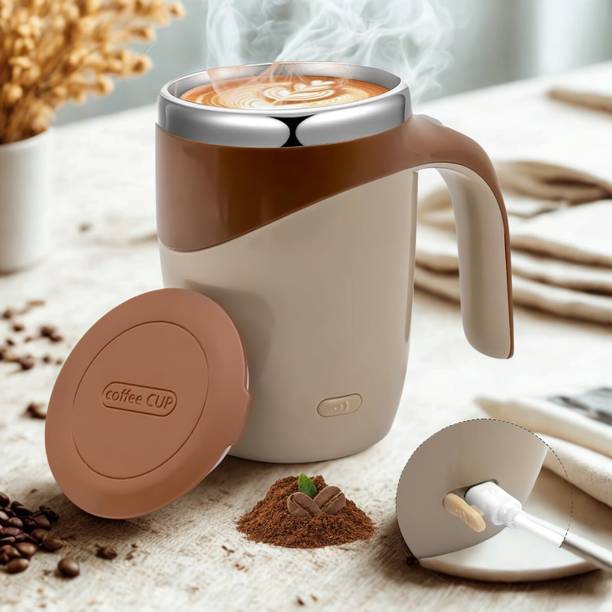 Cartvya Self-Stirring Magnetic Coffee Mug – 380ml Personal Coffee Maker