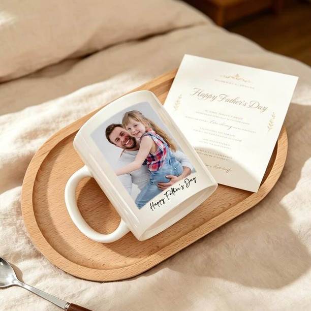 ELARAMUGS EM-34 Custom Photo for Father's Day Ceramic Coffee Mug