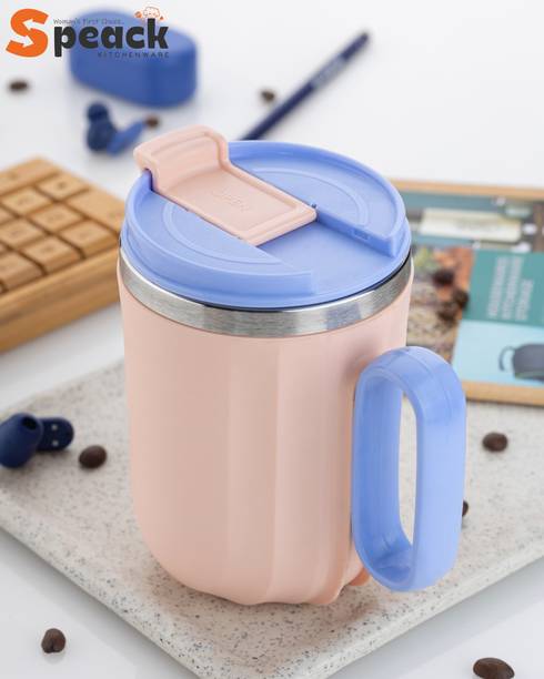 SPEACK Sip And Smile Plastic, Stainless Steel Coffee Mug