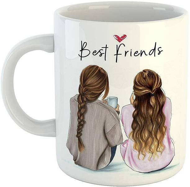 Giftspedia Best Friends Printed Gift for Friend | Birthday | Brother| Sister| | Ceramic Coffee Mug