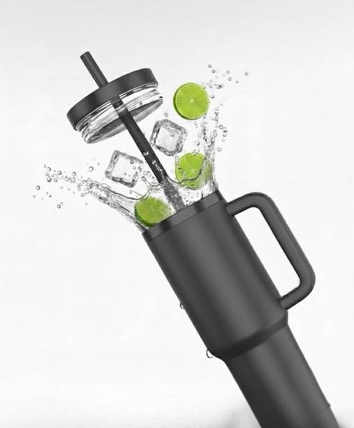 Hyraa Club Double-Walled Vacuum Insulated Tumbler with Lid & Straw 1200ml Stainless Steel Tumbler
