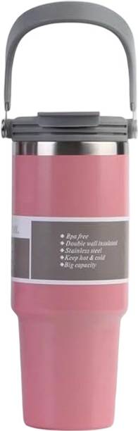 Nexmart Double Wall Stainless Steel Tumbler with Straw Insulated Water Bottle BPA-Free Stainless Steel Tumbler
