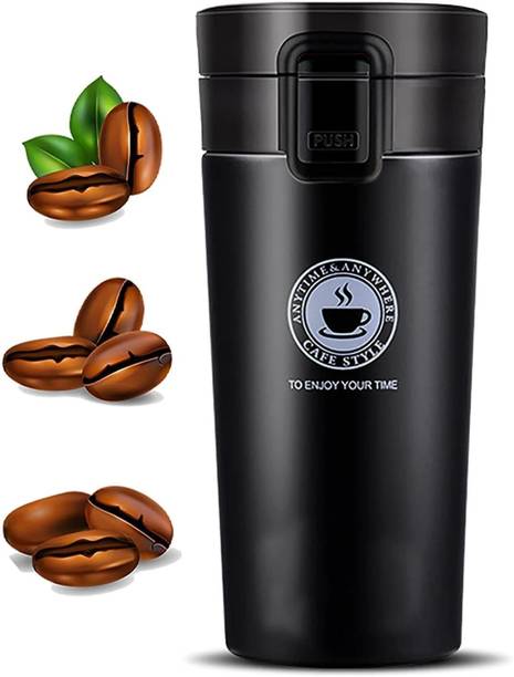 Nirvaana Thermos Flask with Lid Insulated Travel Tea and Coffee Portable Thermal Cup Stainless Steel Coffee Mug