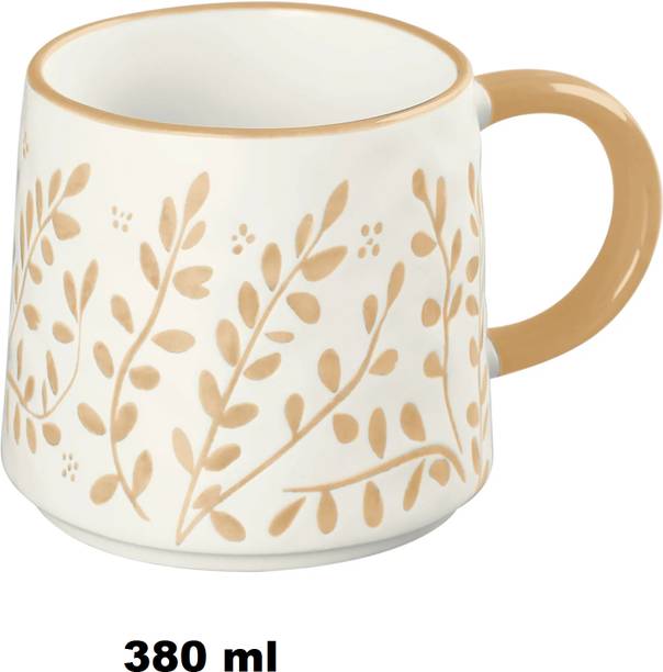 TREO basil mug 380 ml light brown Ceramic Coffee Mug