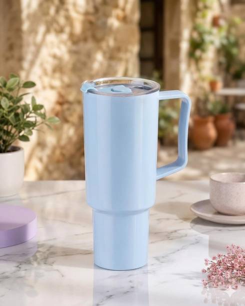 TOONY Plastic Tumbler Bottle with Lid & Straw | Water Bottle with Handle Plastic Tumbler