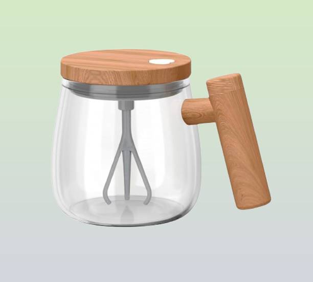 juggaris Rapid Stir Cappuccino Cup – Quick Stir Travel Cup Glass Coffee Mug