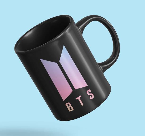 TheWhoop New Printed BTS GROUP Black Patch Best Gift For Girls , Boys Ceramic Coffee Mug