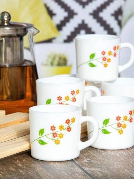 cello DAZZLE STELLA SECRET GARDEN 12 pcs Opalware Coffee Mug