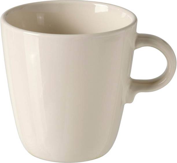 IKEA BS Case, Glossy Beige Stoneware Coffee Mug