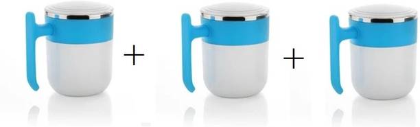 Somkala presents a combo pack of 3 coffee mug Stainless Steel, Plastic Coffee Mug
